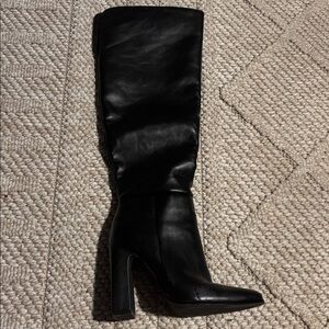 Monrow Black Heeled Boots